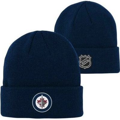 Outerstuff Dětská zimní čepice Winnipeg Jets NHL Cuffed Knit