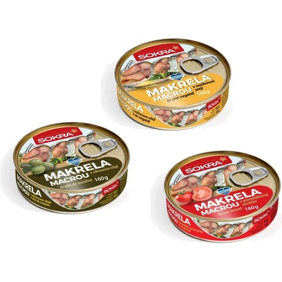 Sokra Makrela v rastlinnom oleji 160 g