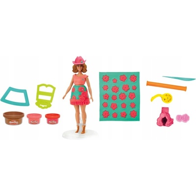 Hasbro Play-Doh Modelína Barbie Fashionista Květiny a třásně G1360