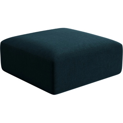 Cosmopolitan Design Petrolejově modrá sametová podnožka Campi 90 x 90 cm