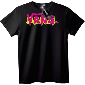 NOONEBRAND Тениска Vans Капещо Лого Черно - 7XL, Black