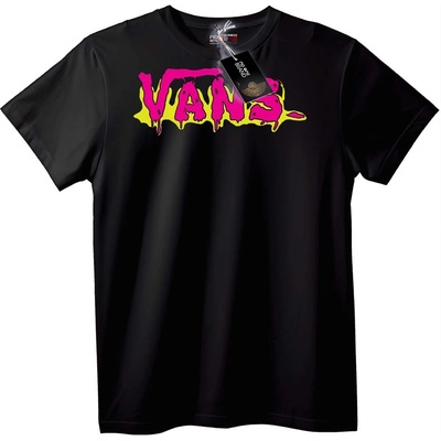 NOONEBRAND Тениска Vans Капещо Лого Черно - 7XL, Black