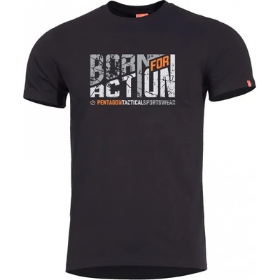 Pentagon Тениска Born for Action, черна (K09012-BA-01)