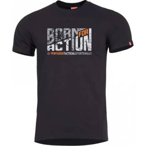 Pentagon Тениска Born for Action, черна (K09012-BA-01)