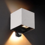 Brilagi - LED външно стенно осветително тяло със сензор CUBE LED/6W/230V сиво IP65 (BG5255)