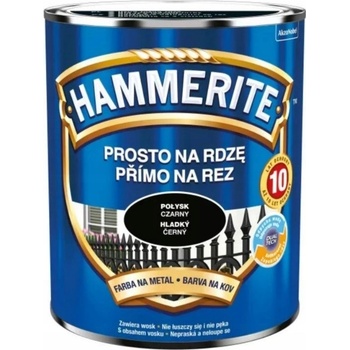 Akzo Nobel Hammerite přímo na rez 2,5L , hladká černá