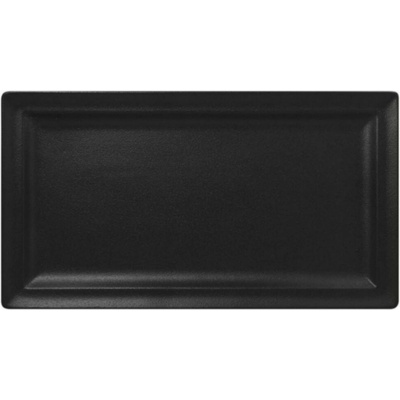 RAK Porcelain Talíř obdélný 38 x 21 cm černá RAK-NFCLRP38BK
