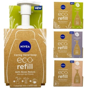 Nivea Eco Refill Разтворим течен сапун за ръце 3х250мл - Лимонена трева (3252)