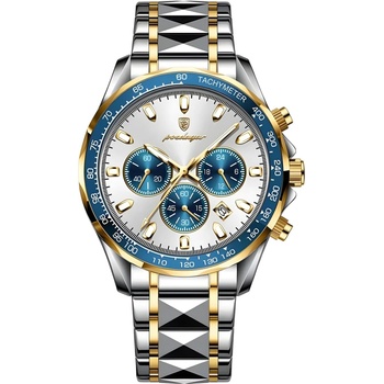 Poedagar Часовник poedagar st-35025 - Сребристо/Златисто kp35025 (st-35025)