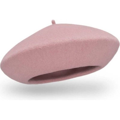 TONAK Starorůžový vlněný baret FLORA 100% vlna WOOLMARK