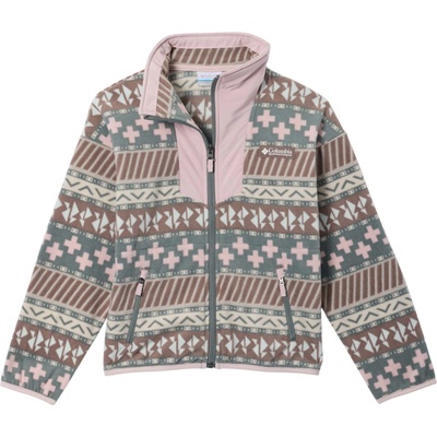 Columbia Sequoia Grove Printed Full Zip Fleece šedá růžová
