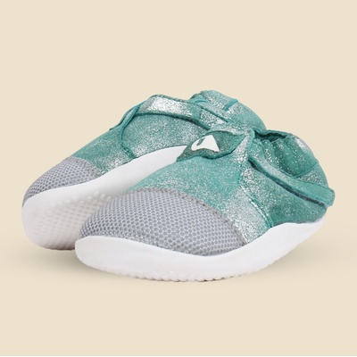 Bobux: Xplorer Arctic: обувки за прохождане с подплата от вълна Мерино - Aqua Sparkle (No: 18-22) (500519-22)