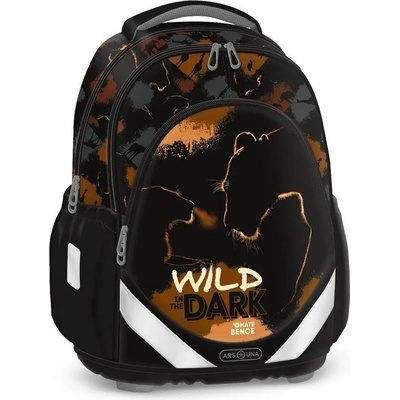 Ars Una Ученическа раница ARS UNA Anatomy M Wild in the dark (5543)