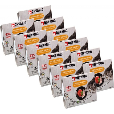 Ontario chicken & beef with taurine 12 x 115 g