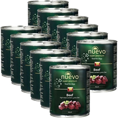 nuevo Консерва NUEVO DOG Възрастен Говеждо 12 x 800 г
