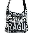 Moderní crossbody Prague s bílým potiskem