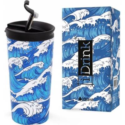Drink termohrnček wave 350 ml modrý