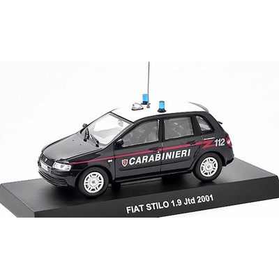 DeAgostini Fiat Stilo 1.9 Jtd 2001 Carabinieri časopis s modelem 1:43