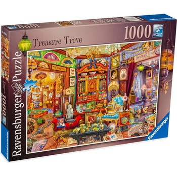 Ravensburger Пъзел Ravensburger от 1000 части - Стая със съкровища (16576)