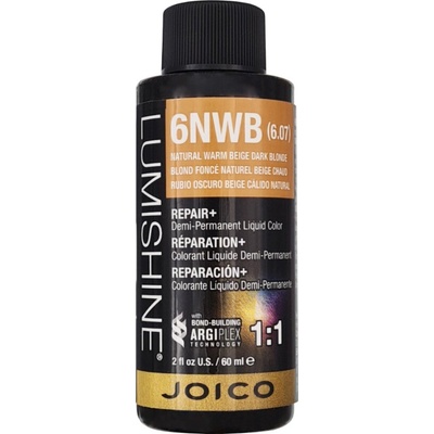 Joico Lumishine Liquid Color 6NWB Natural Warm Beige Dark Blonde 60 ml