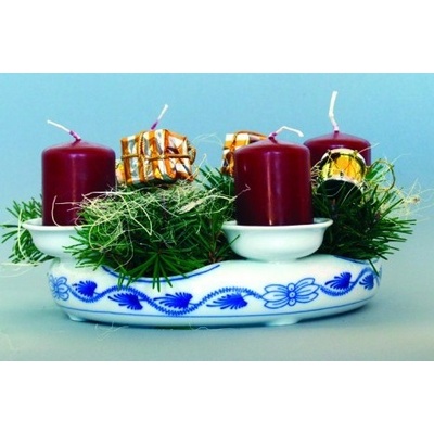 Cibulák - Svietnik adventný 21,5 cm - originálny cibuľový porcelán 1. akosť