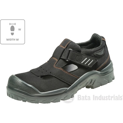 BATA Act 151 W S1P sandále Černá