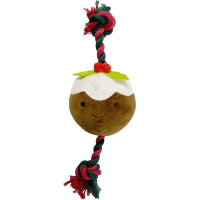 HAPPY PET Ropee Vianočný puding hračka pre psov 30 cm