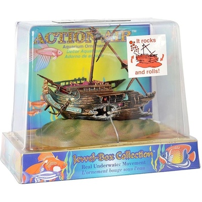 Penn Plax Action-Air Vrak lodi houpací 11x6x11 cm