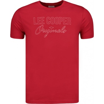 Lee Cooper pánske tričko Simple červené