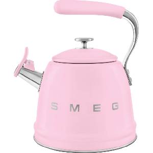 Smeg Чайник със свирка 50's Style пастелно розов (WKF01PK)