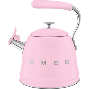 Smeg Чайник със свирка 50's Style пастелно розов (WKF01PK)