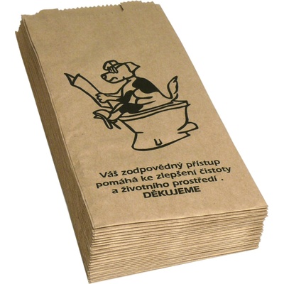 Fedog Papírové šité sáčky na trus s lopatkou uvnitř, 25 ks – Zbozi.Blesk.cz