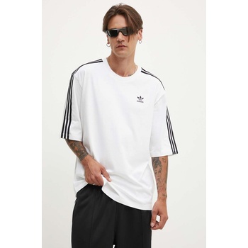 adidas Originals Памучна тениска adidas Originals Adicolor Oversized Tee в бяло с апликация IZ2474 (IZ2474)