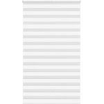 vidaXL Зеброва щора бял 125x200 см Ширина на плата 120, 9 см полиестер (4014786)