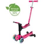 Globber Тротинетка 4 в 1 globber go up sporty lights 360° - розова (456-610) - mousetoys Тротинетка, скутер