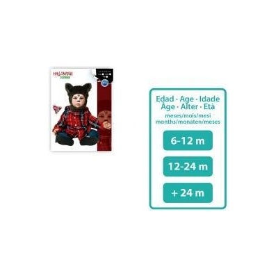 BigBuy Carnival Костюм Вълк Кафяв Размер 6-12 месеца