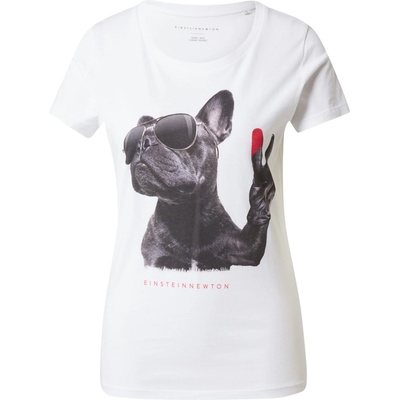 Einstein & newton Тениска 'Peace Dog' бяло, размер XS