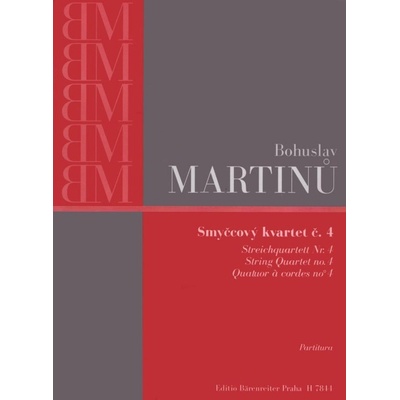 Smyčcový kvartet č. 4 - Bohuslav Martinů