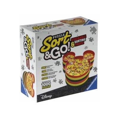 Ravensburger Тави за сортиране на пъзел Ravensburger - Mickey Sort & Go (17975)