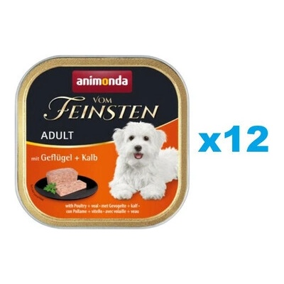 Animonda Vom feinsten Adult classic hydina teľacie 12 x 150 g