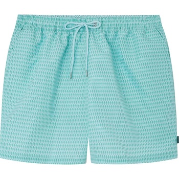 Hackett Бански гащета Hackett Fish Geo swimming shorts - Blue (Aqua)