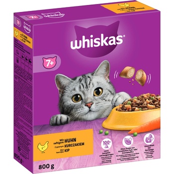 Whiskas 7+ Senior Kuracie 2 x 0,8 kg