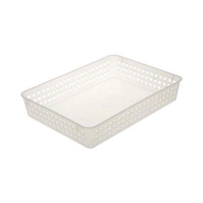 Keeeper plastový košík 37x25x6,4 cm transparentný