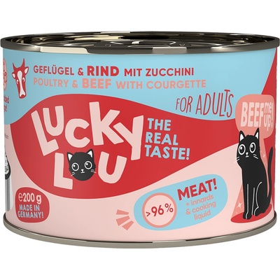 Lucky Lou Adult drůbeží a hovězí 6 x 200 g
