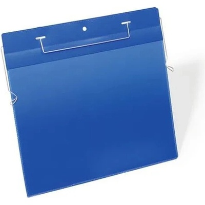 DURABLE Logistické vrecko, A4, horizontálne, DURABLE, s drôtom, tmavomodrá