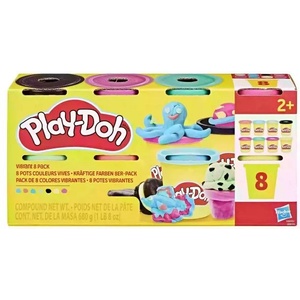Hasbro Play-Doh: Комплект пластилин в цветовете на дъгата - 8 броя (G0513)