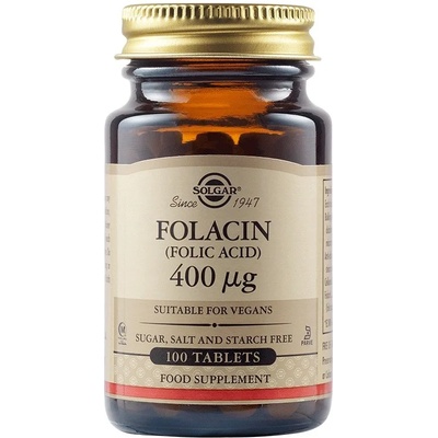 Solgar Folacin, 400 mcg, 100 таблетки, Solgar