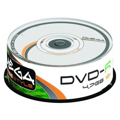 DVD-R Omega Freestyle 4.7GB, 16x, опаковка 25 броя на шпиндел (16698-А)