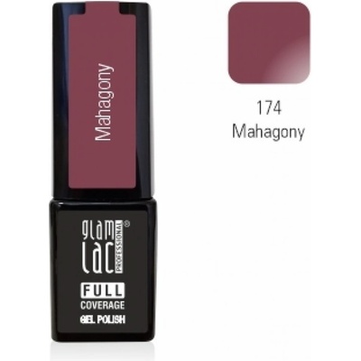 GlamLac Gel lak fialový 174 Mahagony 6 ml