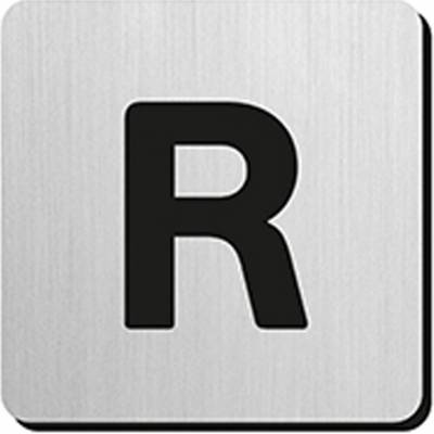 JNF - PIKTOGRAM PÍSMENO "R" - IN.34.300 - 75 mm - nalepovacie NEM - nerez matná | MP-KOVANIA.sk